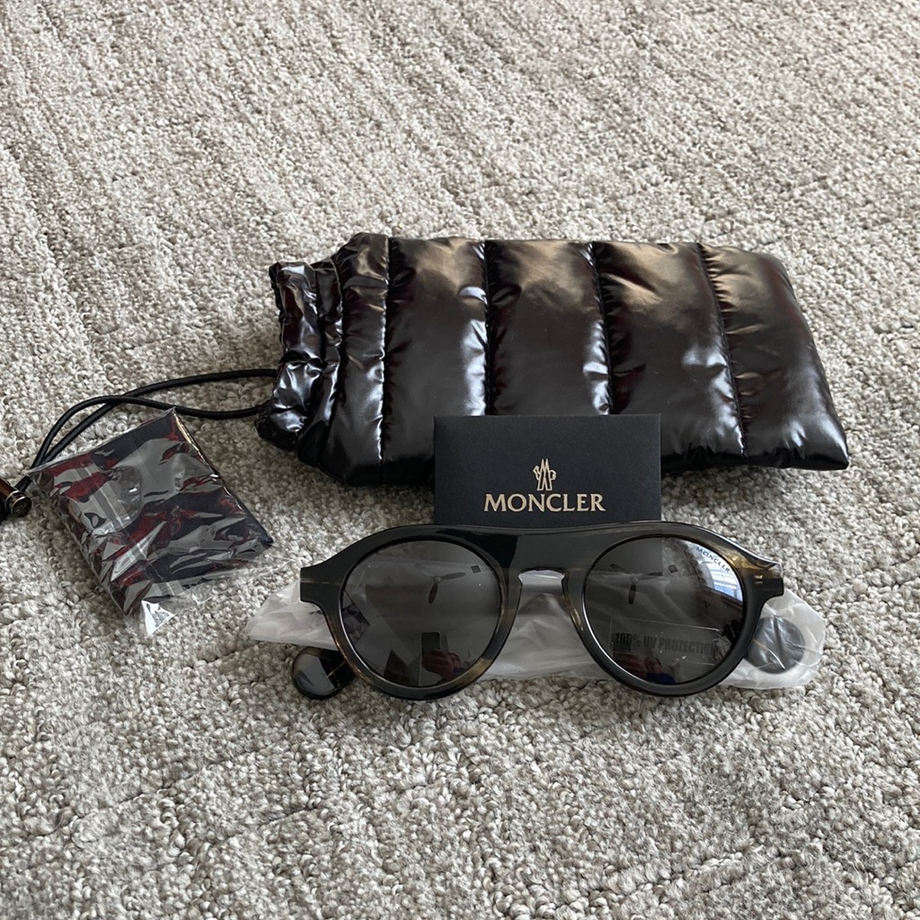Moncler 48mm Designer Sunglasses Dark Green